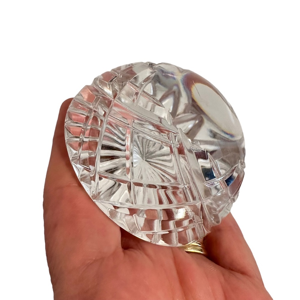 Lenox Crystal 1/2 Round Paperweight